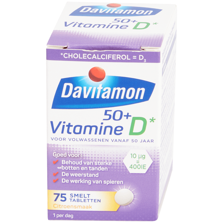 Davitamon 50+ smelttabletten vitamine D