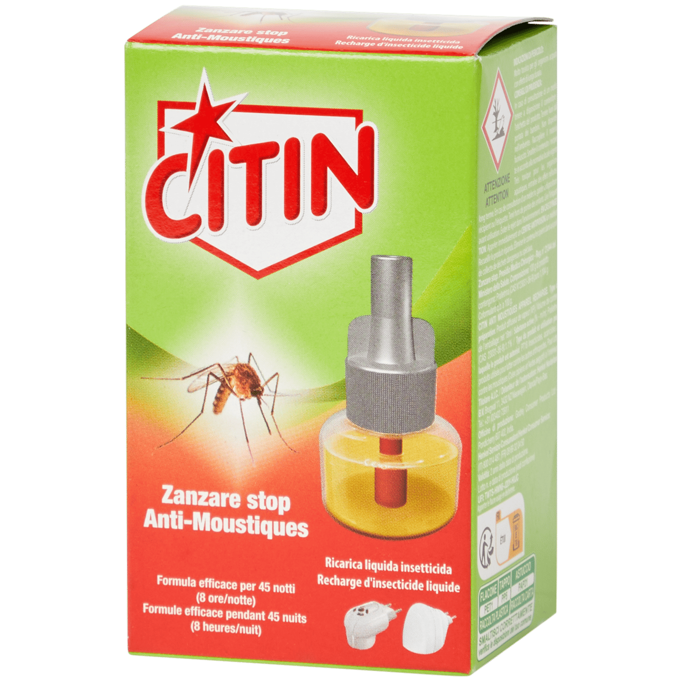 Ricarica per spina anti zanzara Citin