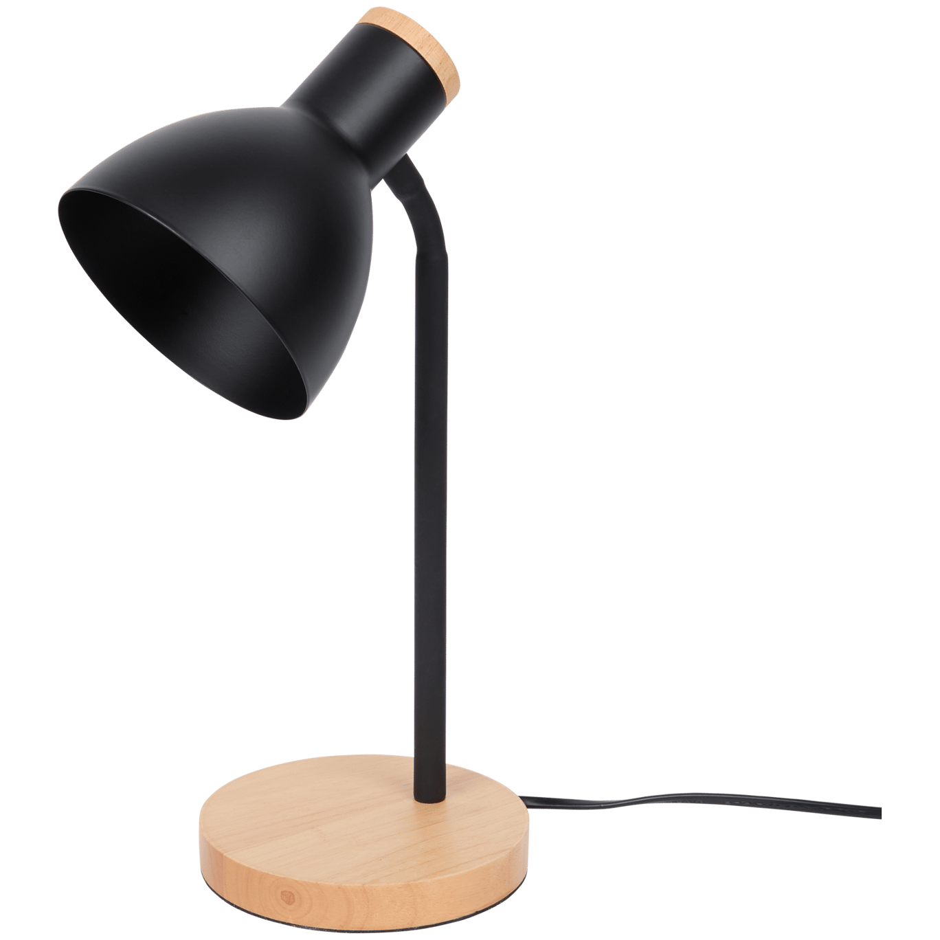 Lampada da tavolo con base in legno