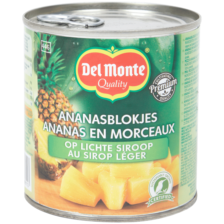 Kawałki ananasa w syropie Del Monte