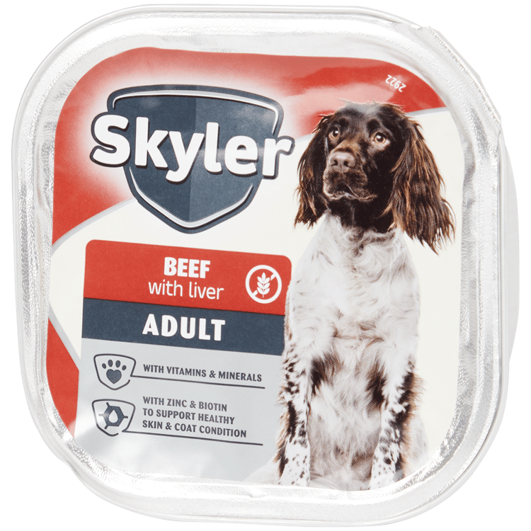 Nourriture humide pour chien Skyler Bœuf & foie