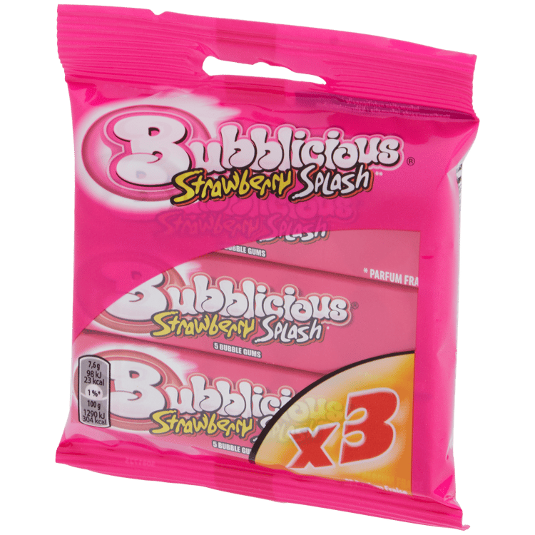 Chewing-gum Bubblicious Strawberry Splash