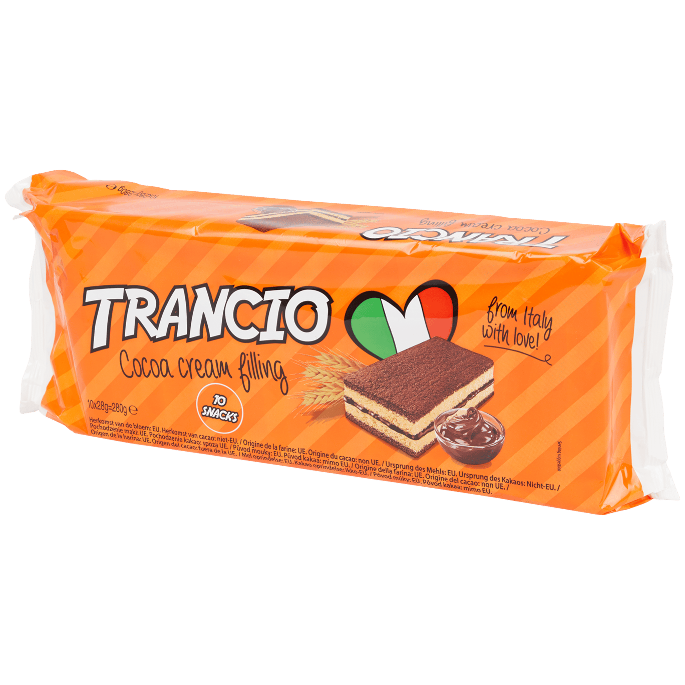 Pasteles de chocolate Trancio