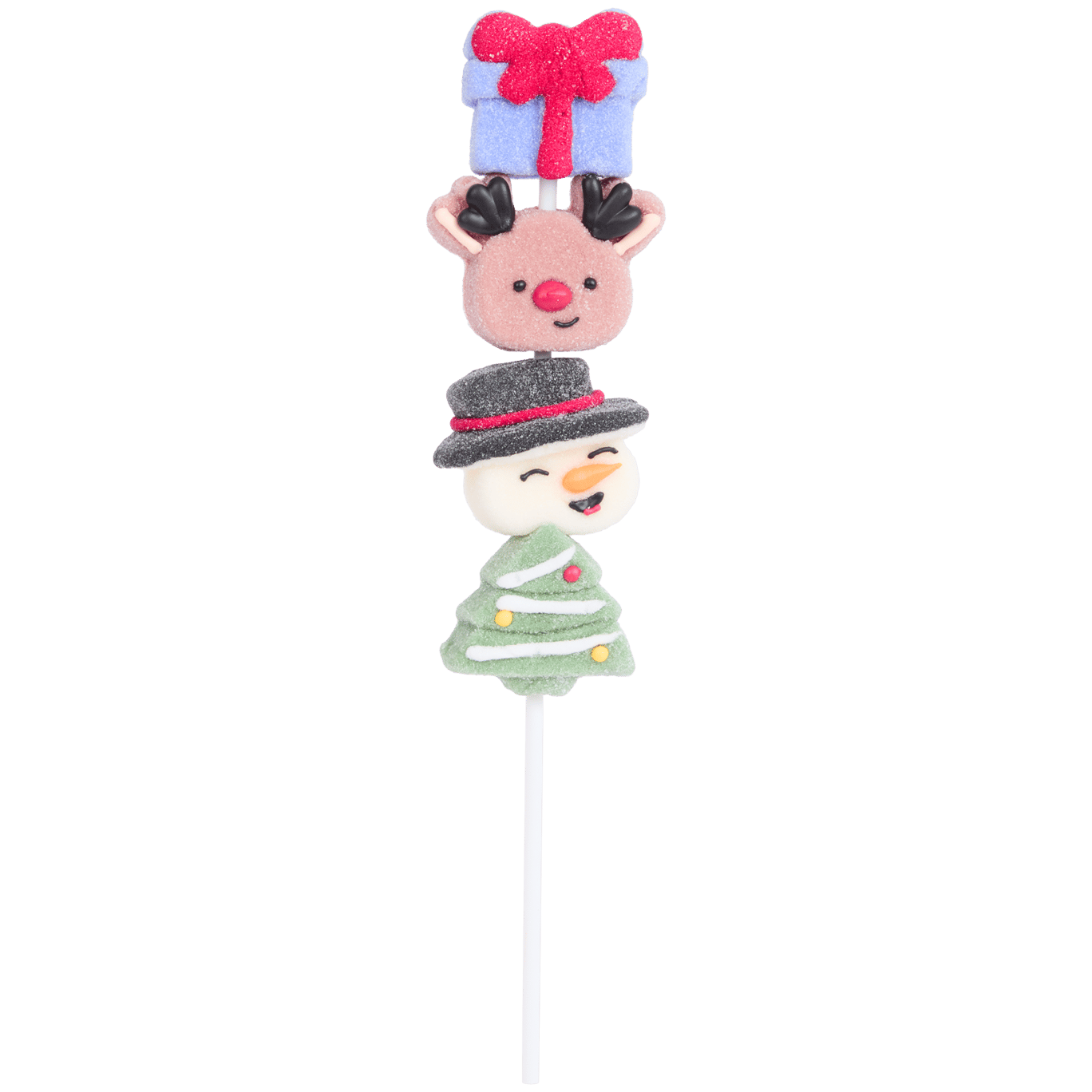 Weihnachtlicher Marshmallow-Lolli