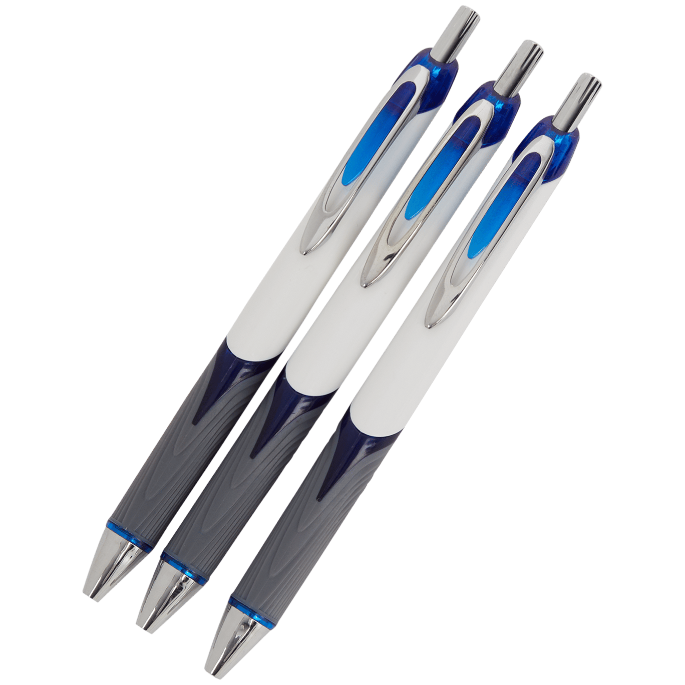 Coffret 4 Stylos à Bille Enfant Motif Militaire - Encre Bleue, Mécanisme Bouton Poussoir