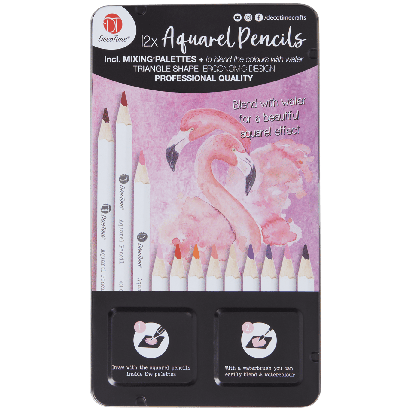 Kit crayons aquarellables