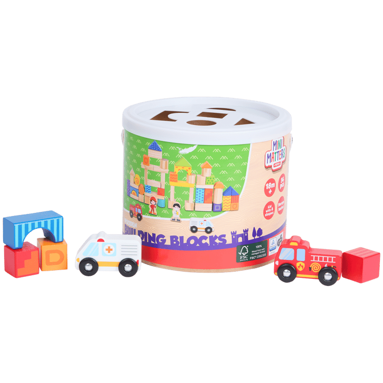 Blocs de construction en bois Mini Matters