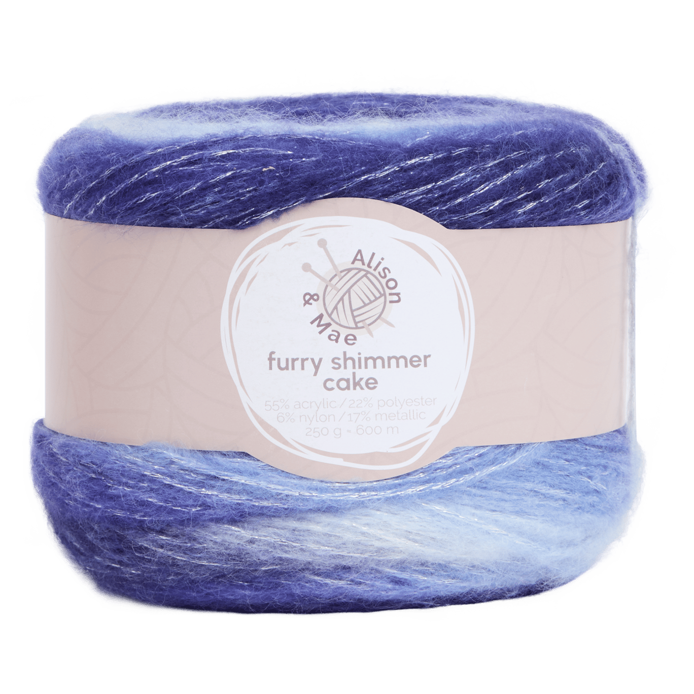 Filato lucido Alison & Mae Furry Shimmer Cake