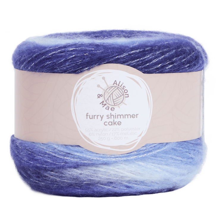 Fil brillant Alison & Mae Furry Shimmer Cake