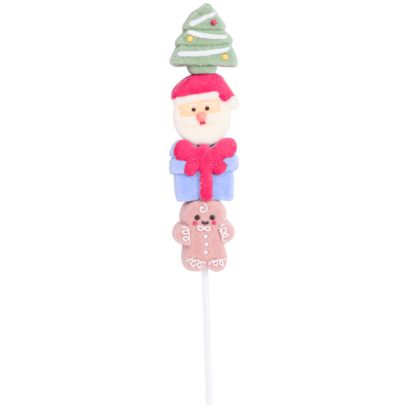 Weihnachtlicher Marshmallow-Lolli