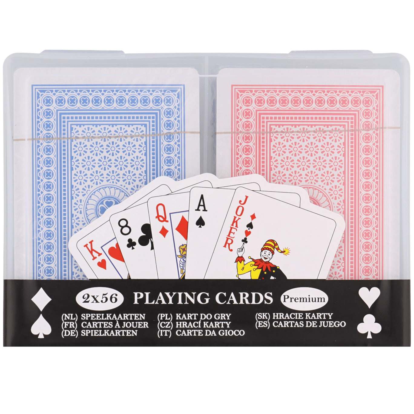 Tarjetas de juego 2x56 premium juego de cartas 
