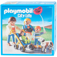 Família com carrinho Playmobil City Life