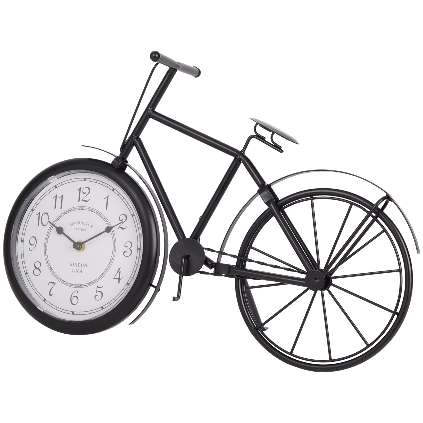 Relógio em forma de bicicleta