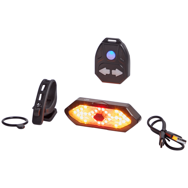 Luz trasera de bicicleta con intermitentes Dunlop