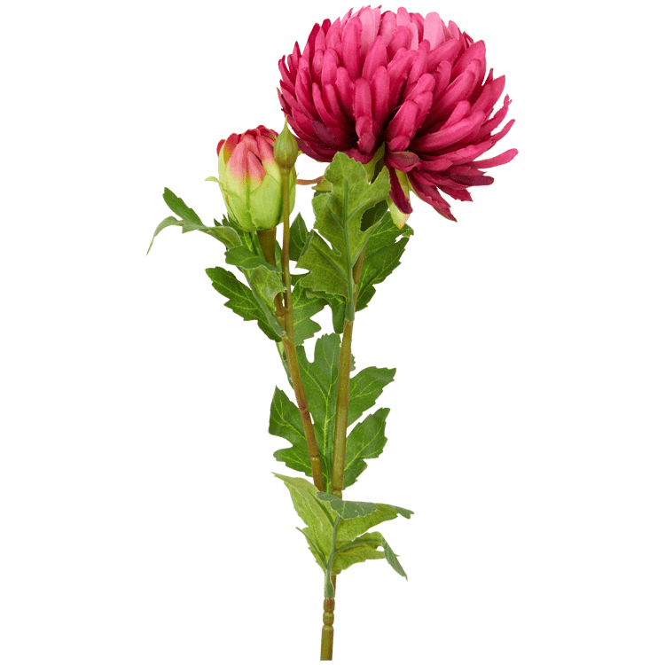 Crisantemo artificial en tallo