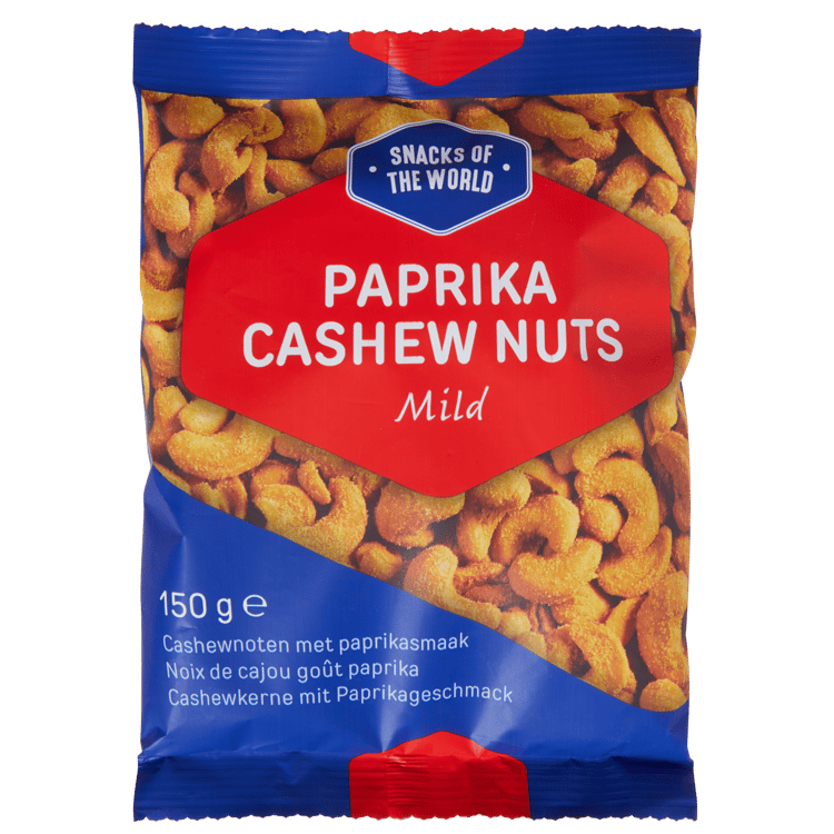 Snacks of the World cashewnoten met paprikasmaak