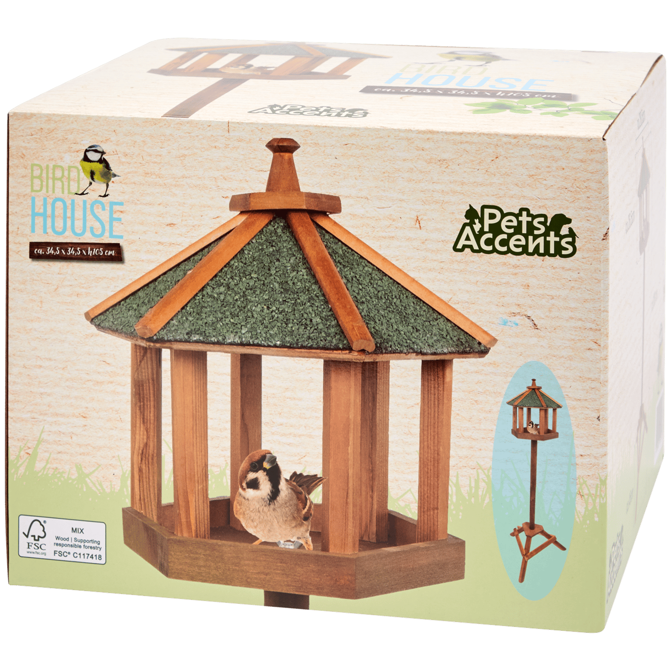 Nichoir sur pied Pets Accents