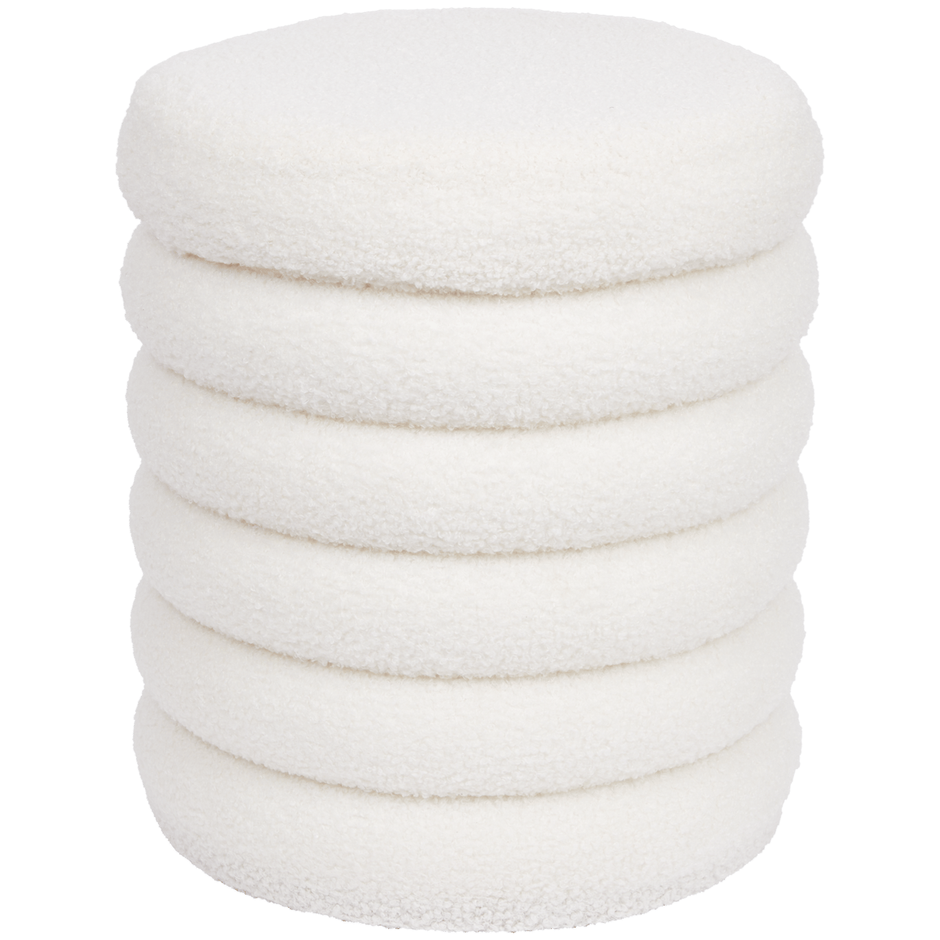 Pouf en tissu teddy Action FR