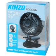 Kinzo draagbare ventilator met clip
