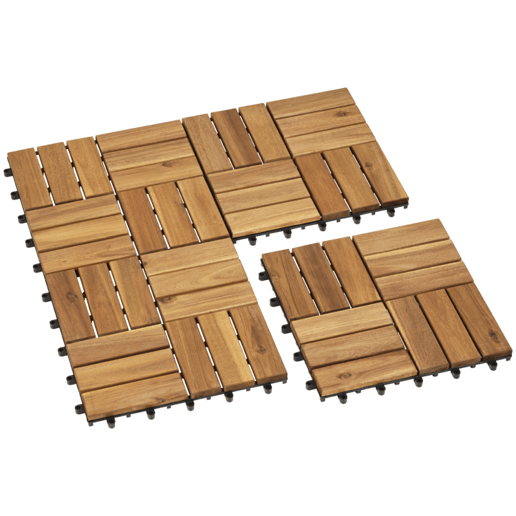 Terrassenfliesen aus Holz