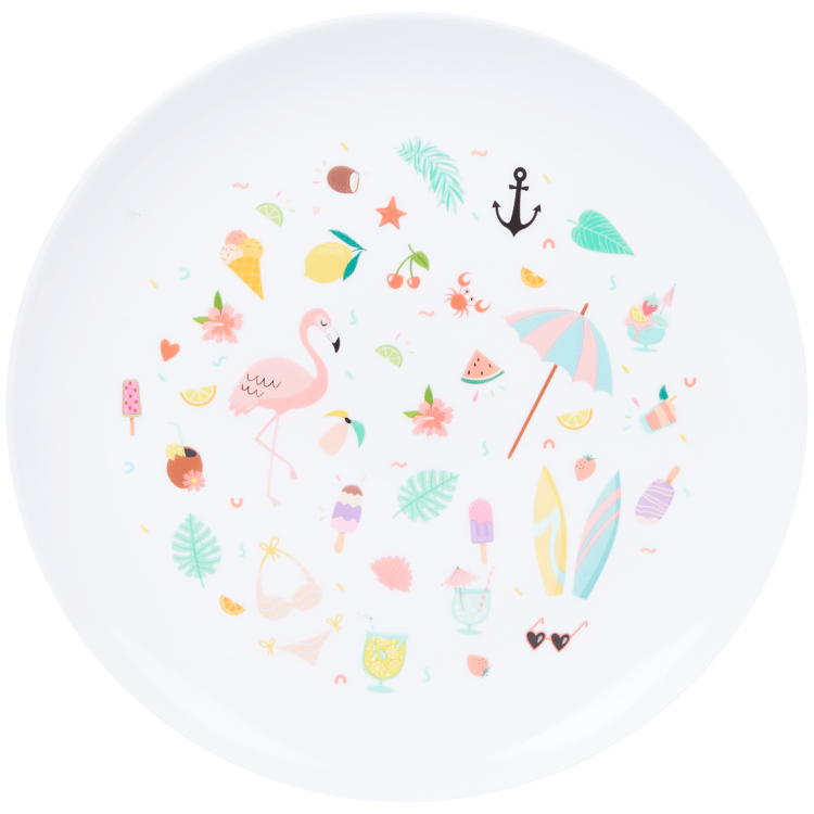 Plastový tanier s potlačou džungle
