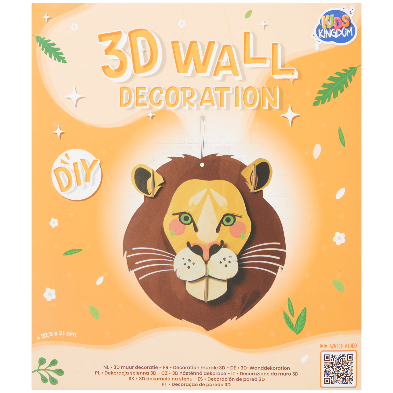 Vyrobte si vlastnú 3D nástennú dekoráciu Kids Kingdom