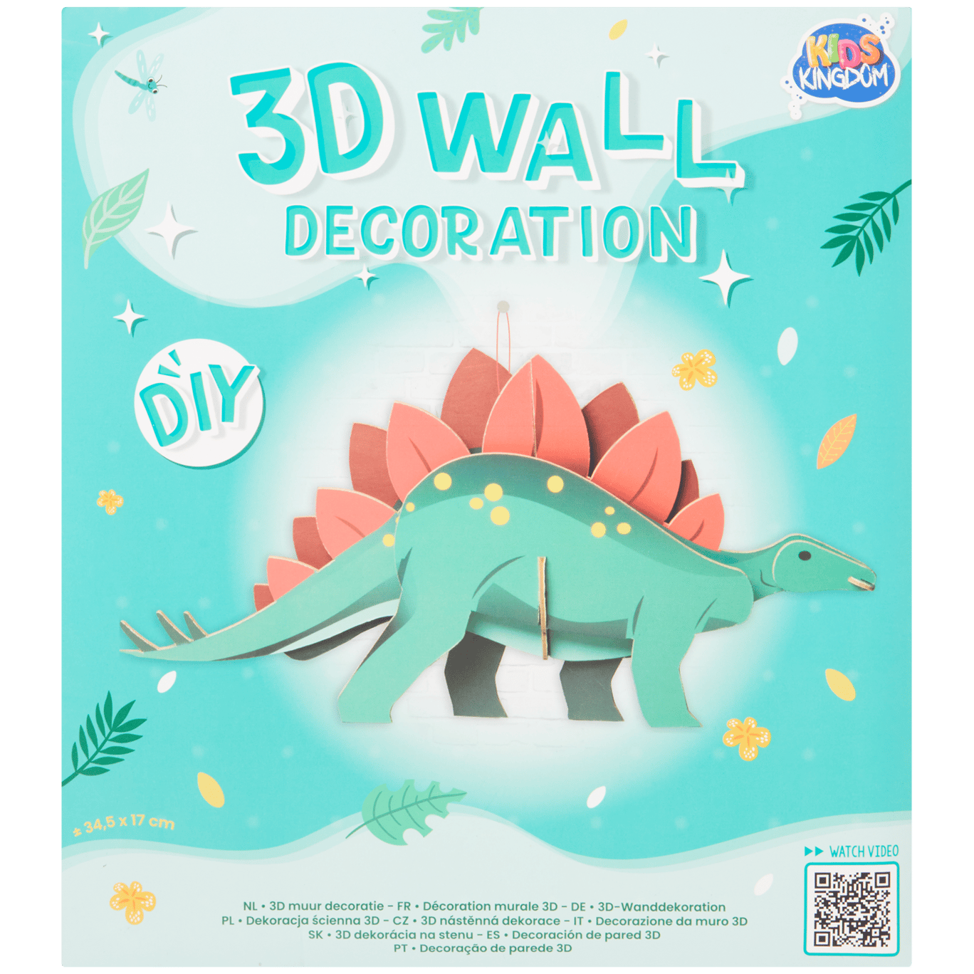 Kit créatif décoration murale 3D Kids Kingdom