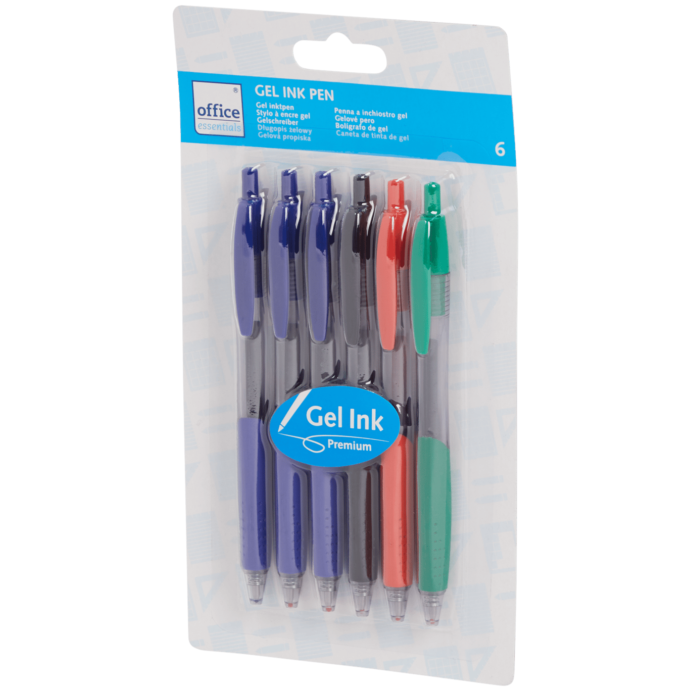 Długopisy żelowe Office Essentials