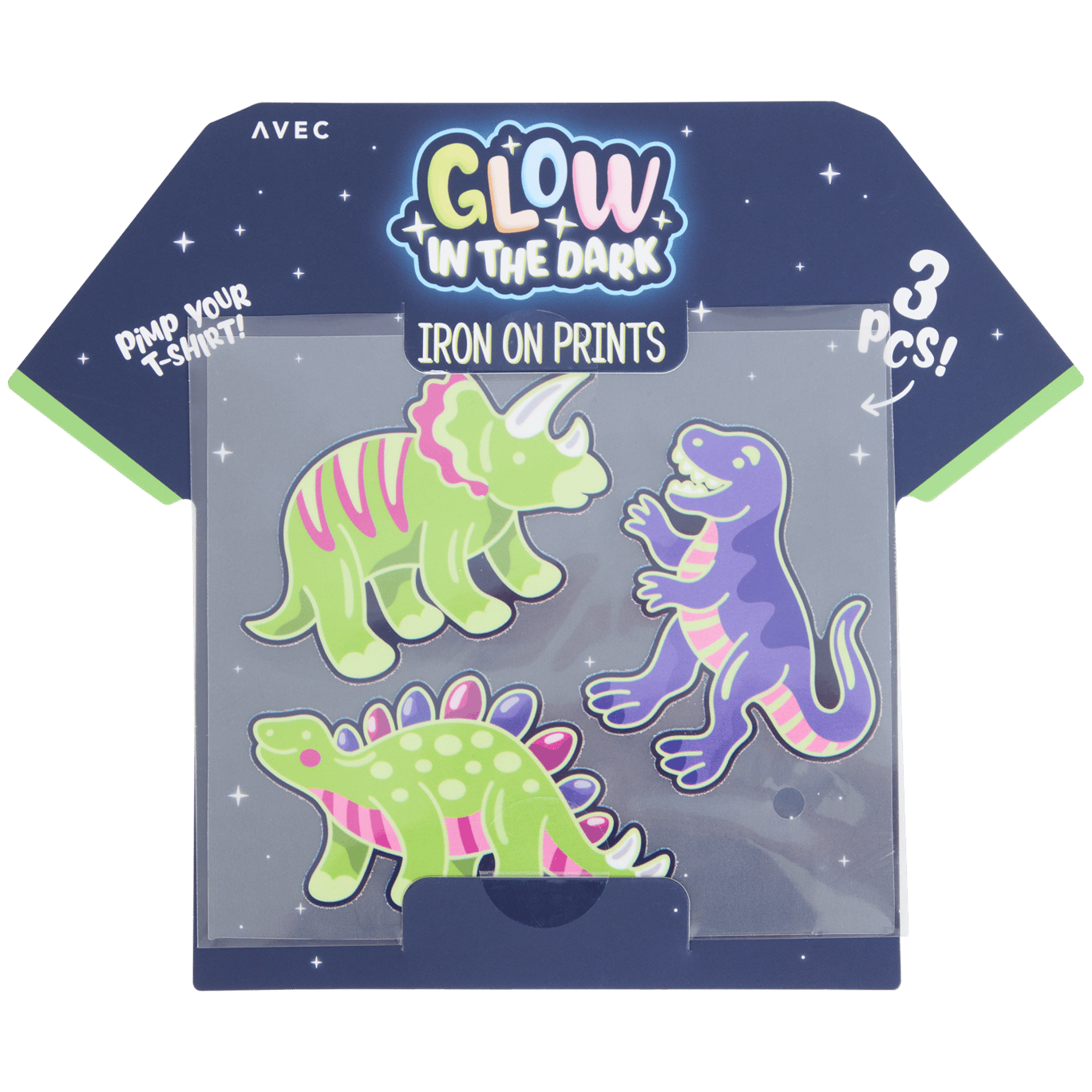 Avec glow-in-the-dark strijkpatches