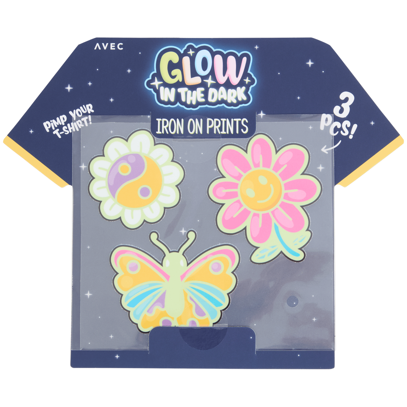 Avec glow-in-the-dark strijkpatches