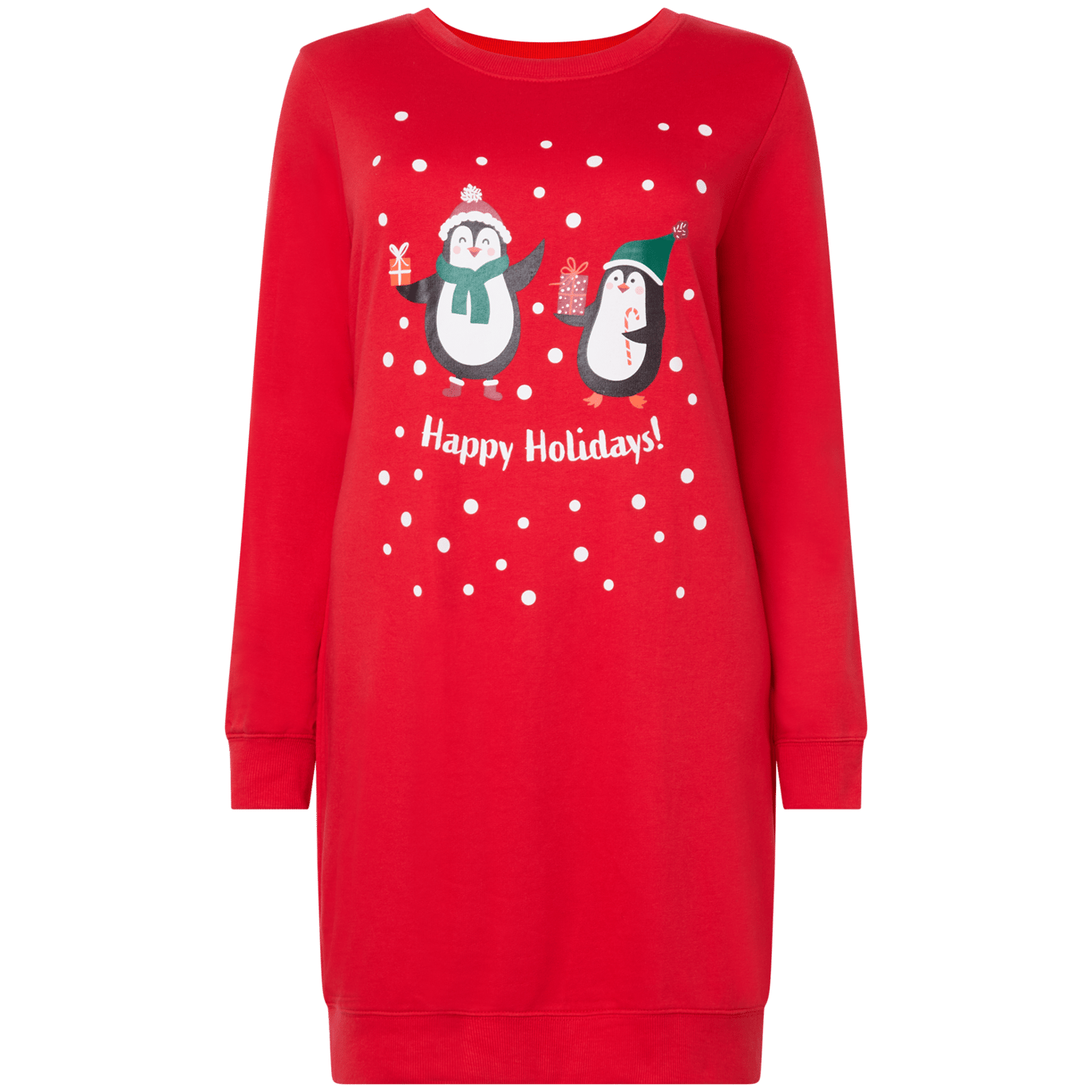 Vestido navideño con estampado