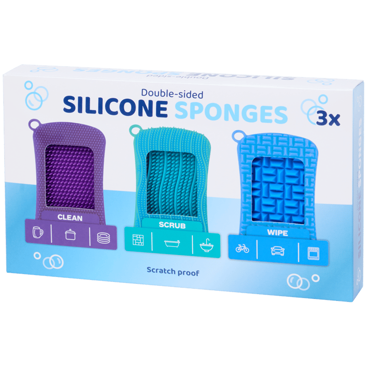 Spugne in silicone a doppio lato