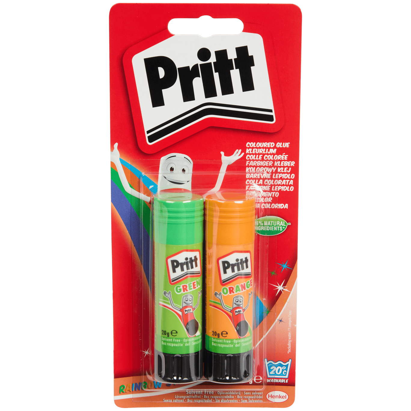 Farebné tyčinkové lepidlá Pritt