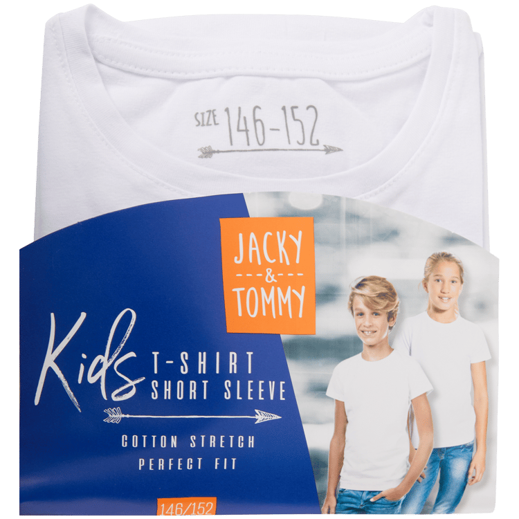 Jacky Tommy basic T shirt Wit Unisex Action NL