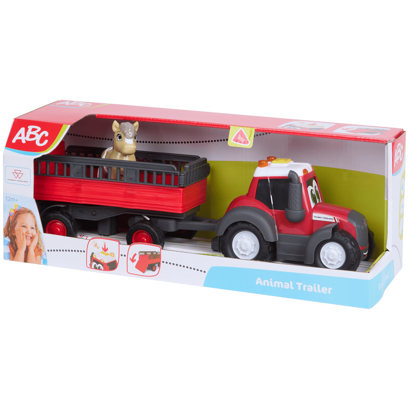 Dickie Toys tractor met trailer