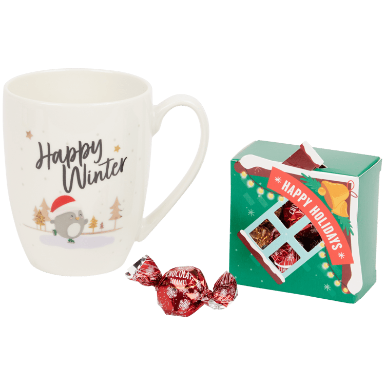 Caneca de Natal com bombons