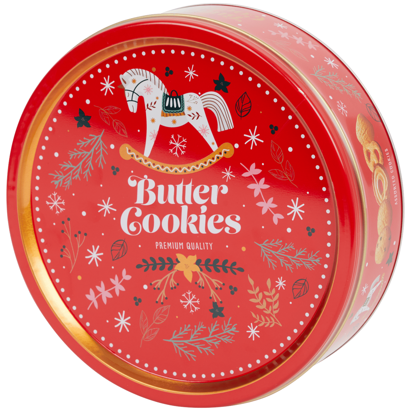 Butterplätzchen in Weihnachtsdose