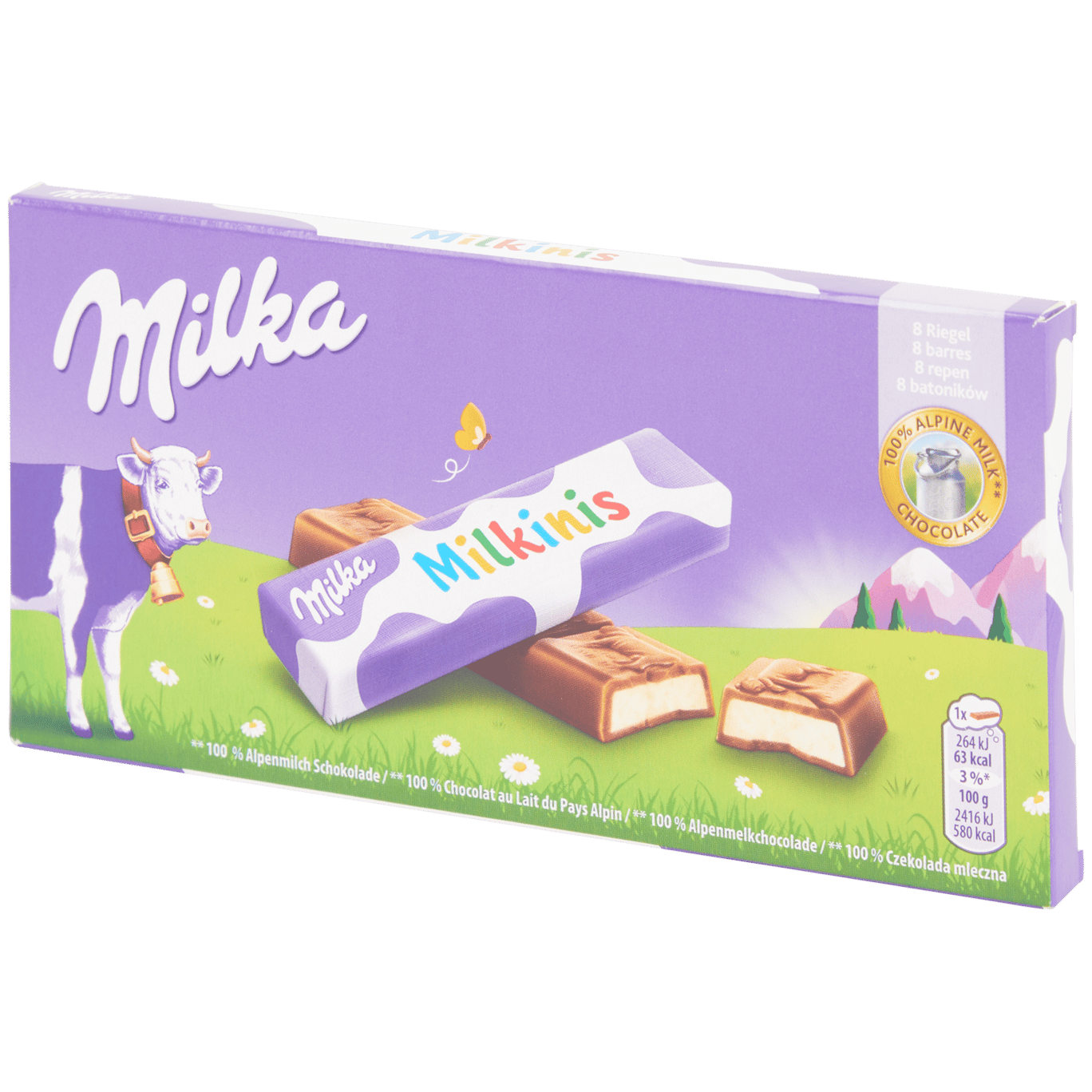 Barres chocolatées Milka Milkinis