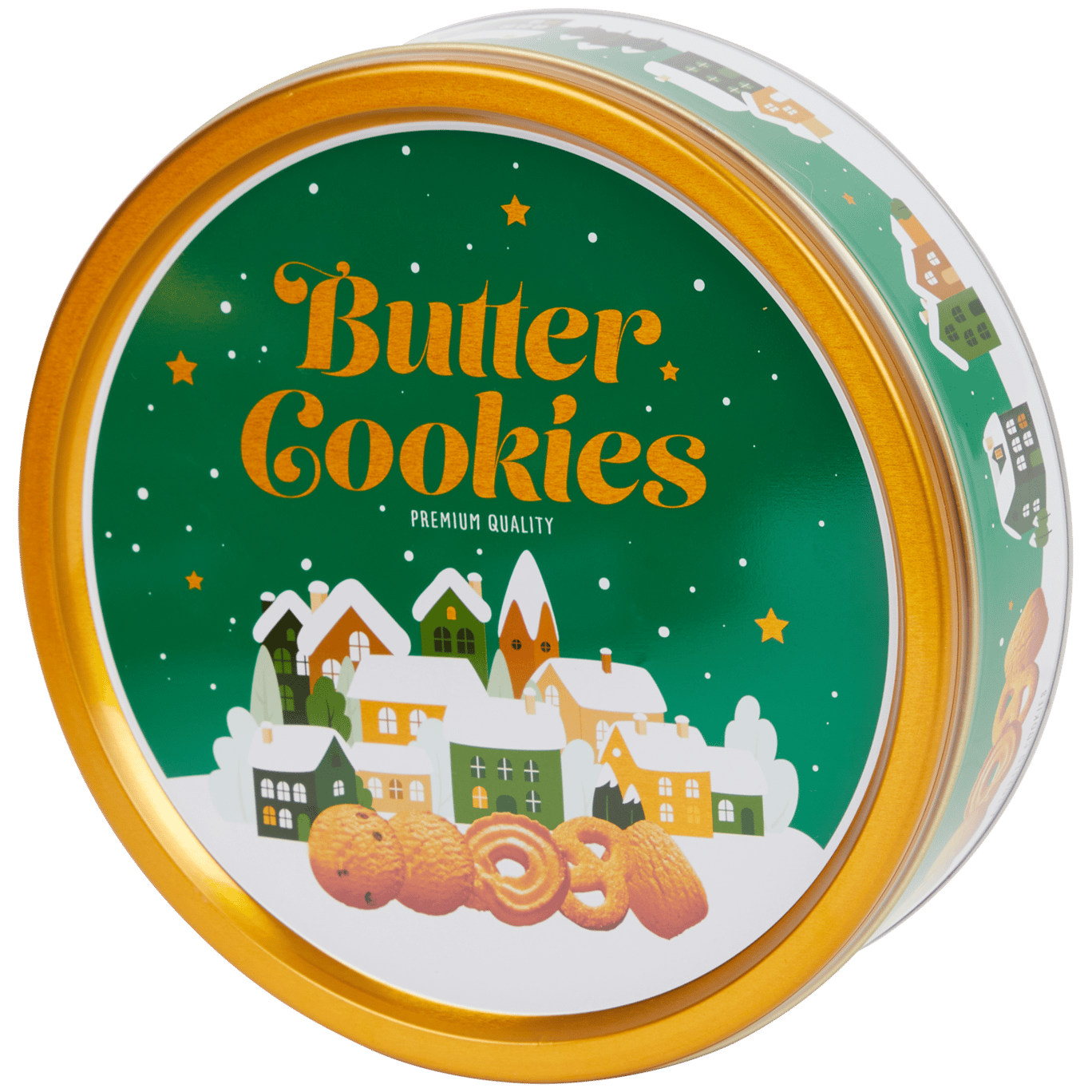 Biscuits au beurre dans une boîte de Noël