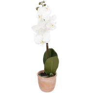 Orquídea artificial em vaso
