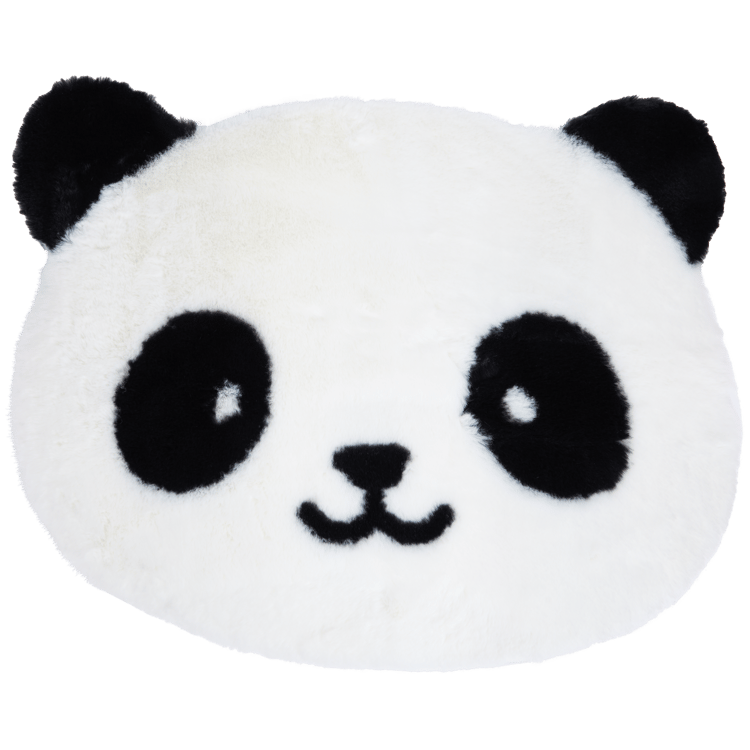 Tappeto peluche a forma di testa di animale