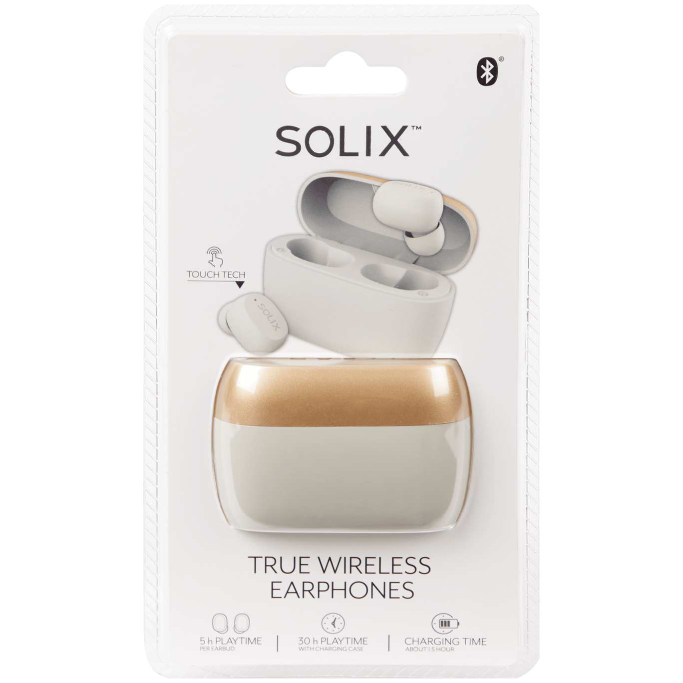 Bezprzewodowe słuchawki douszne Solix