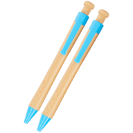 Juego de bolígrafos de bambú