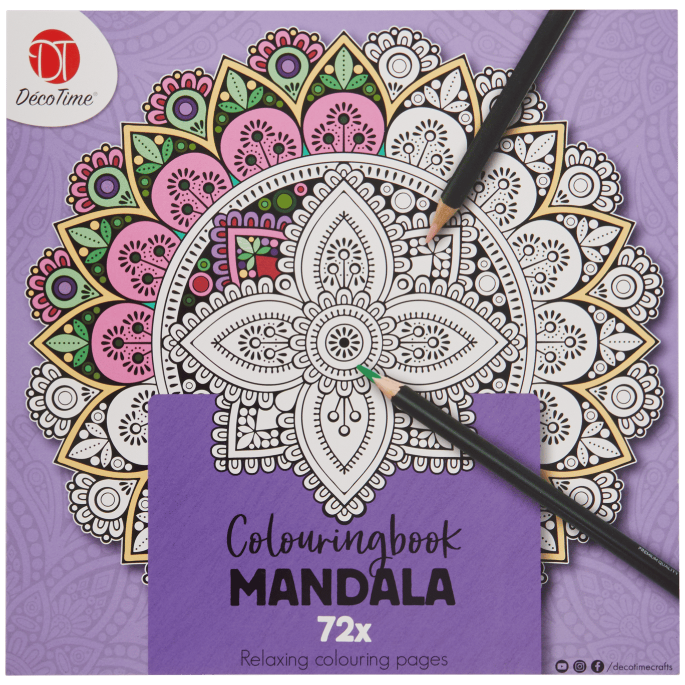 DécoTime Mandala-Malbuch für Erwachsene