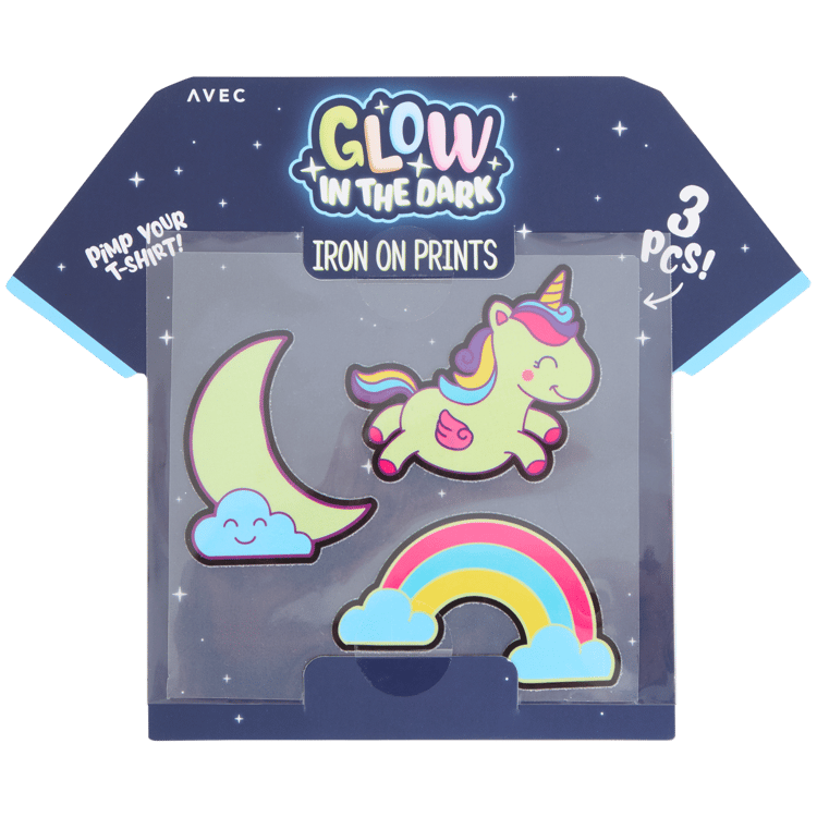 Avec glow-in-the-dark strijkpatches