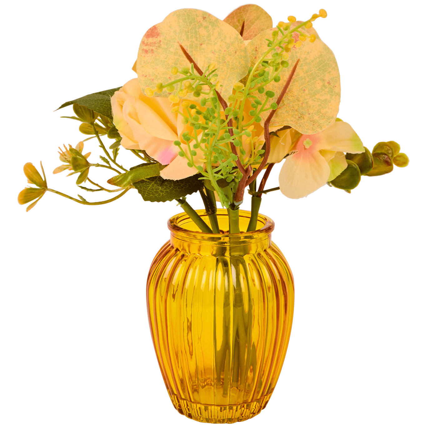 Kunstblumenstrauß in Vase