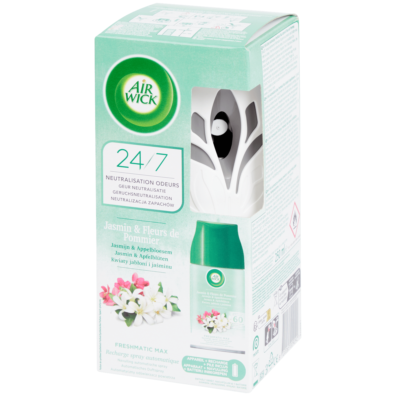 Zestaw startowy Air Wick Freshmatic Max Jaśmin i kwiat jabłoni