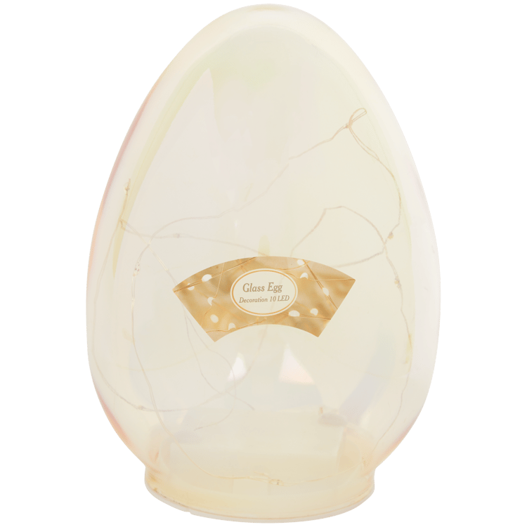 Huevo de Pascua de vidrio con LED