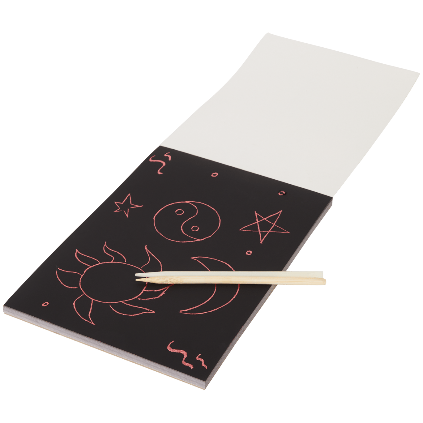Caderno mágico de desenhos para raspar A5