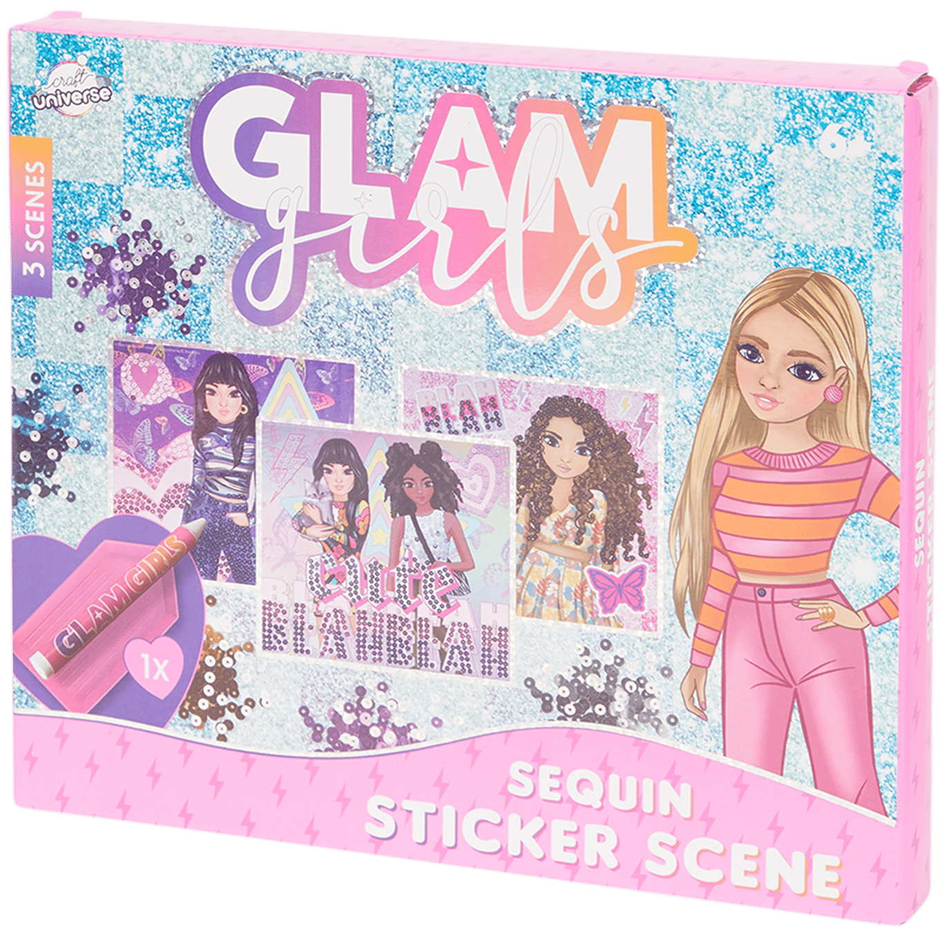 Promo Livre de coloriage glam girls chez Action